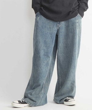3D WIDE DENIM PANTS