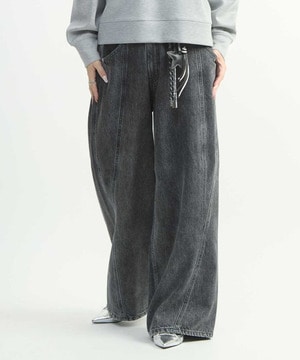 3D WIDE DENIM PANTS