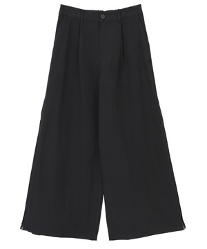SIDE ZIP PLEATED PANTS