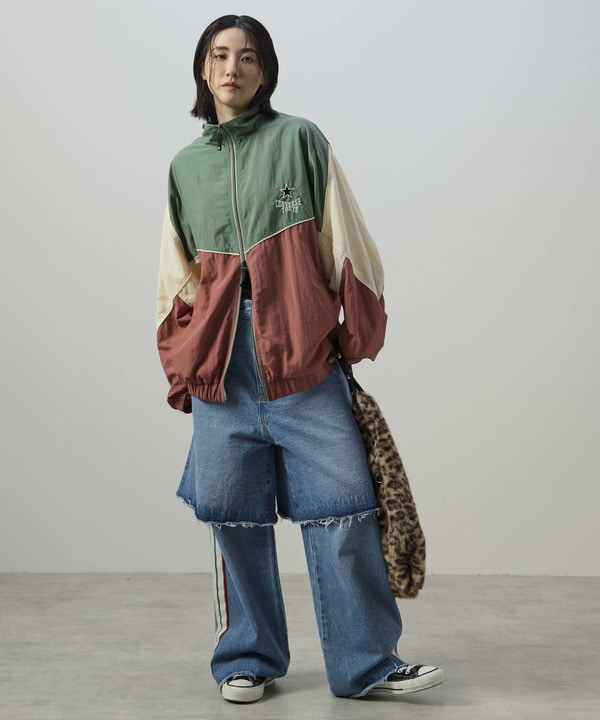 SIDE LINE LAYERED DENIM PANTS 詳細画像 2