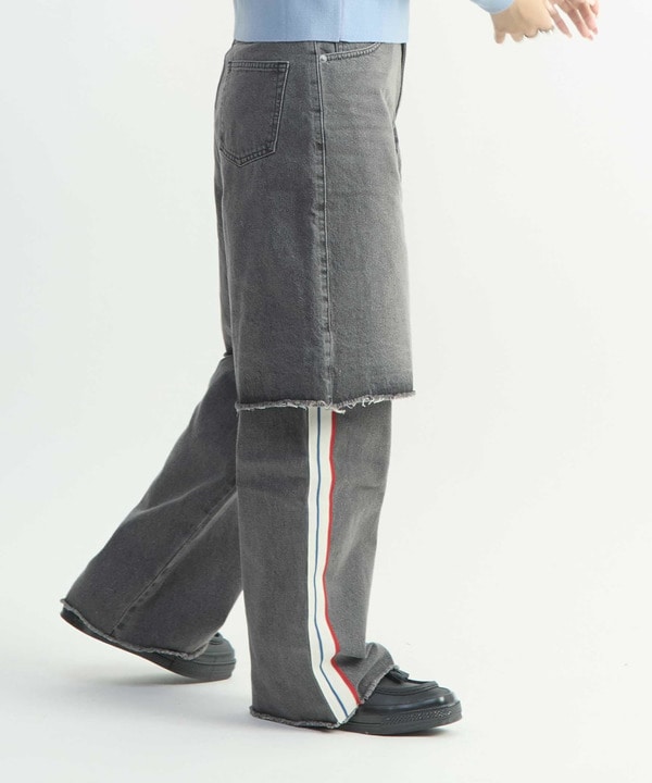 SIDE LINE LAYERED DENIM PANTS 詳細画像 5