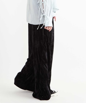 CRUSH VELOUR WIDE EASY PANTS