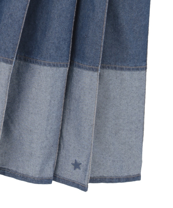 LIGHT DENIM PLEATED SKIRT 詳細画像 14