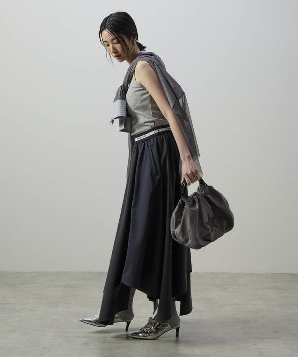 STAR★ RANDOM CUT DENIM SKIRT 詳細画像 2