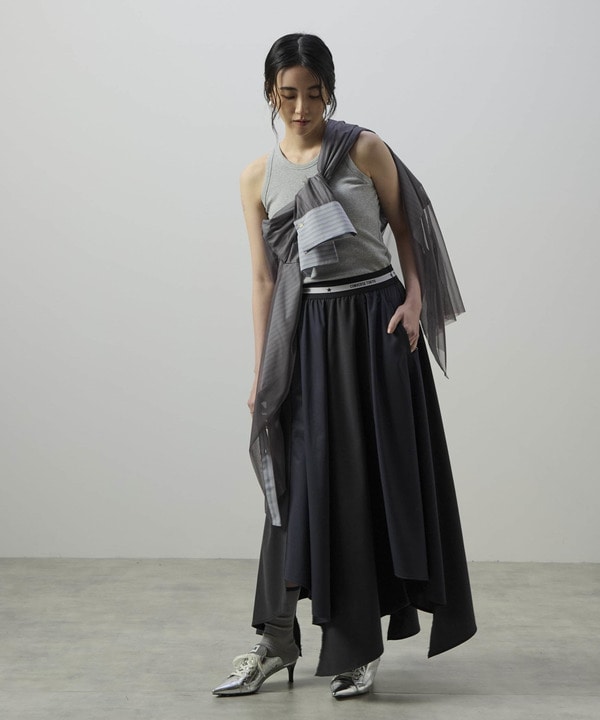STAR★ RANDOM CUT DENIM SKIRT 詳細画像 5
