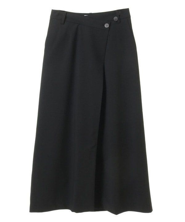 【HL】POCKET TAB ASYMMETRY SKIRT(SET-UP) 詳細画像 ブラック 1