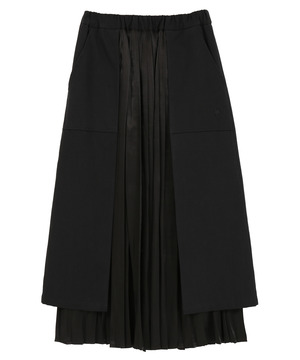  DOCKING LAYERED PLEATS SKIRT