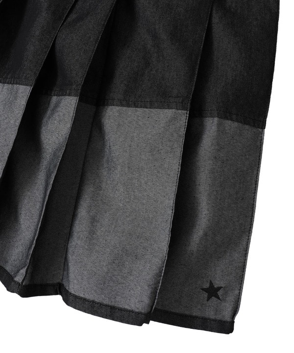 LIGHT DENIM PLEATED SKIRT 詳細画像 4