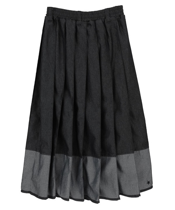 LIGHT DENIM PLEATED SKIRT 詳細画像 7