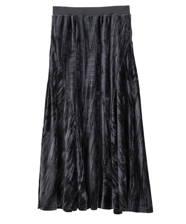 CRUSH VELOUR FLARE SKIRT 詳細画像 2