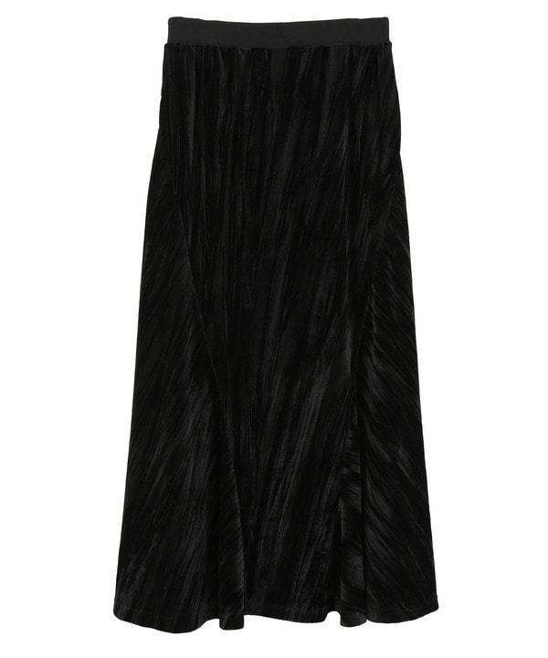 CRUSH VELOUR FLARE SKIRT 詳細画像 3