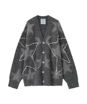 STAR★ ALLOVER STITCH KNIT CARDIGAN