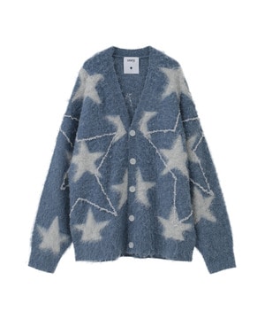 STAR★ ALLOVER STITCH KNIT CARDIGAN