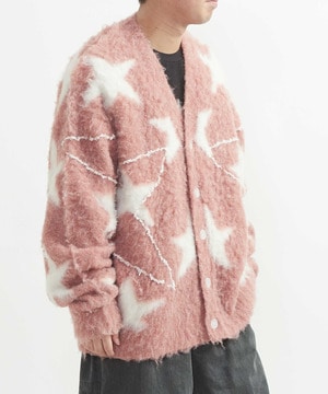 STAR★ ALLOVER STITCH KNIT CARDIGAN