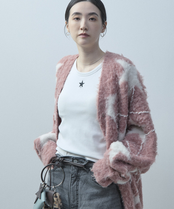 STAR★ ALLOVER STITCH KNIT CARDIGAN 詳細画像 20
