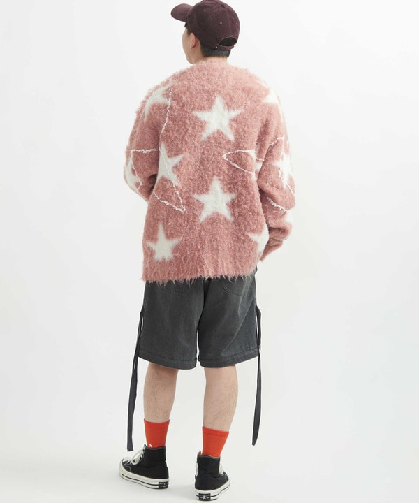 STAR★ ALLOVER STITCH KNIT CARDIGAN 詳細画像 4