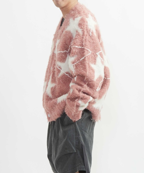 STAR★ ALLOVER STITCH KNIT CARDIGAN 詳細画像 5