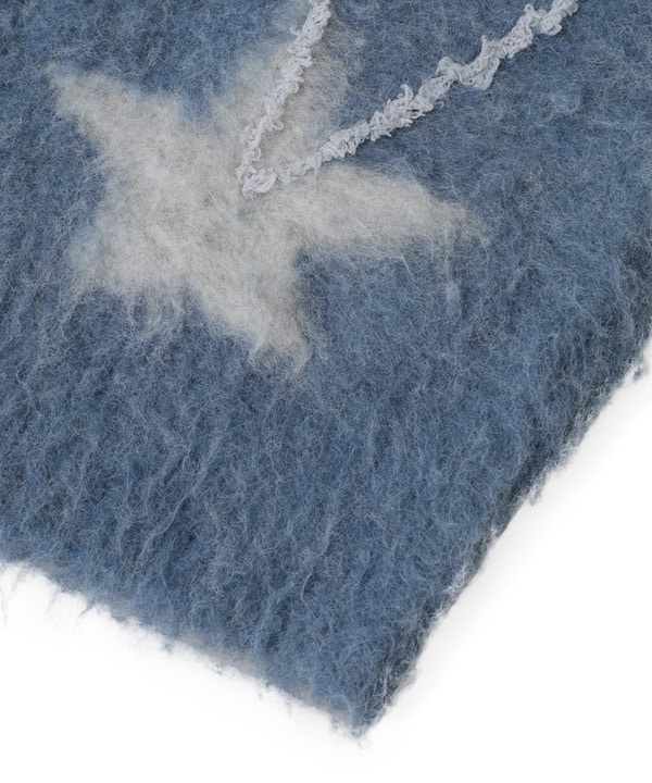 STAR★ ALLOVER STITCH ZIP-UP KNIT CARDIGAN 詳細画像 6