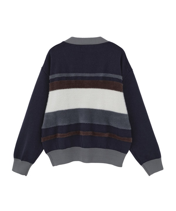 HL BORDER KNIT CARDIGAN 詳細画像 3