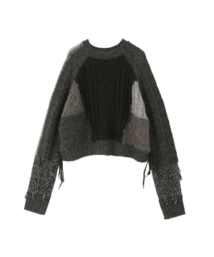PATCHWORK STITCH CABLE KNIT