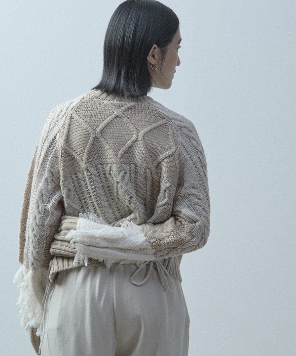 PATCHWORK STITCH CABLE KNIT 詳細画像 10