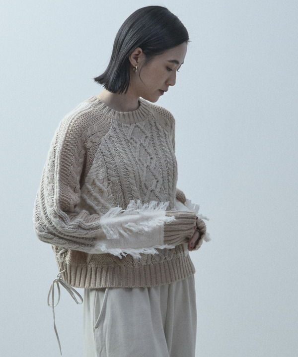 PATCHWORK STITCH CABLE KNIT 詳細画像 12