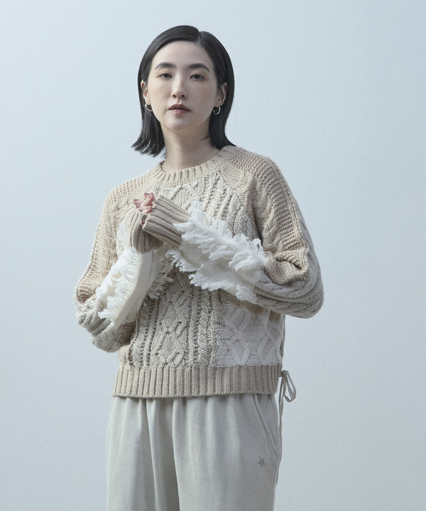 PATCHWORK STITCH CABLE KNIT 詳細画像 13