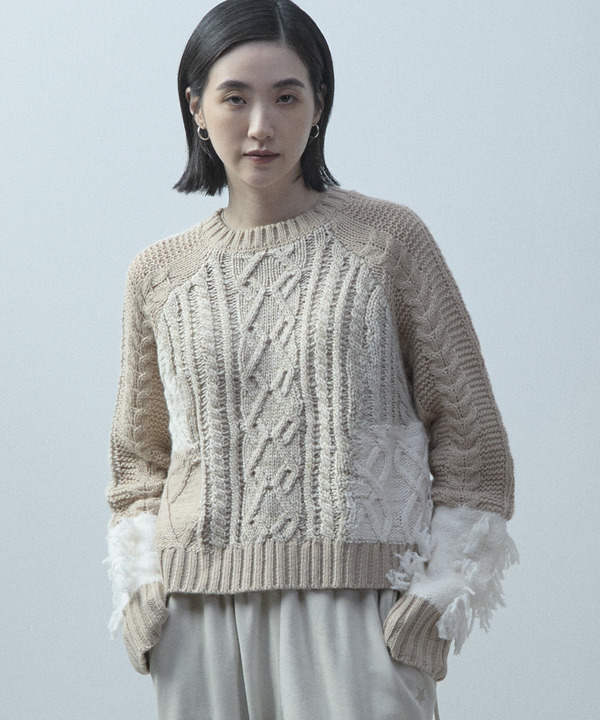 PATCHWORK STITCH CABLE KNIT 詳細画像 15