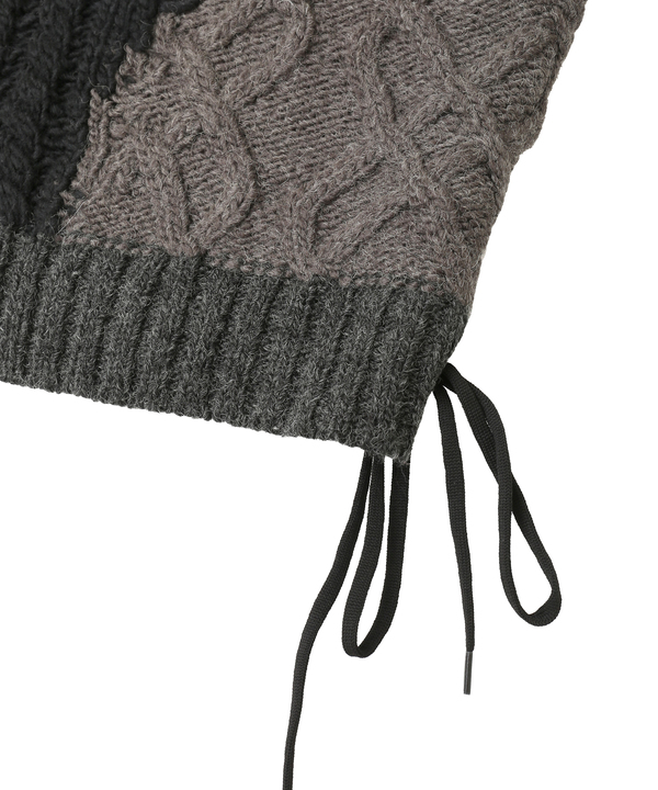 PATCHWORK STITCH CABLE KNIT 詳細画像 5