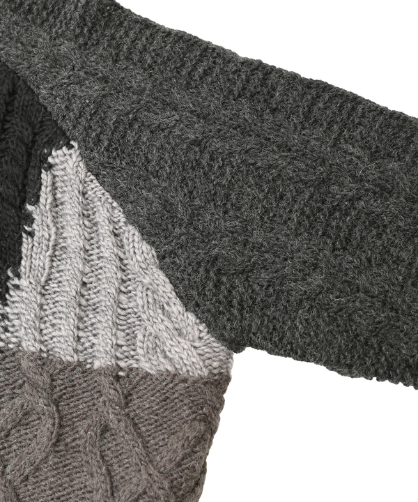 PATCHWORK STITCH CABLE KNIT 詳細画像 6
