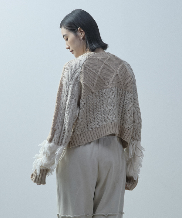 PATCHWORK STITCH CABLE KNIT 詳細画像 9
