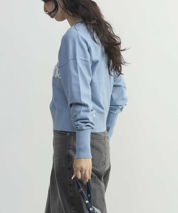 SPINDLE LOGO VNECK KNIT 詳細画像 1