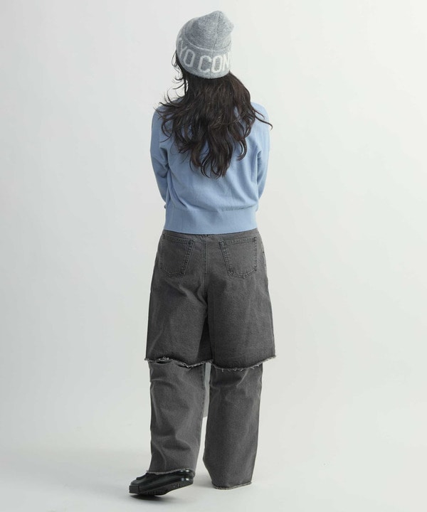 SPINDLE LOGO VNECK KNIT 詳細画像 3