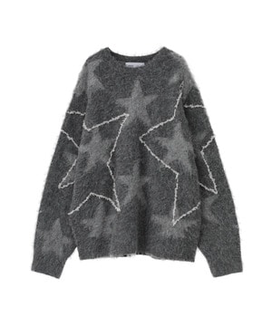 STAR★ ALLOVER STITCH KNIT PULLOVER