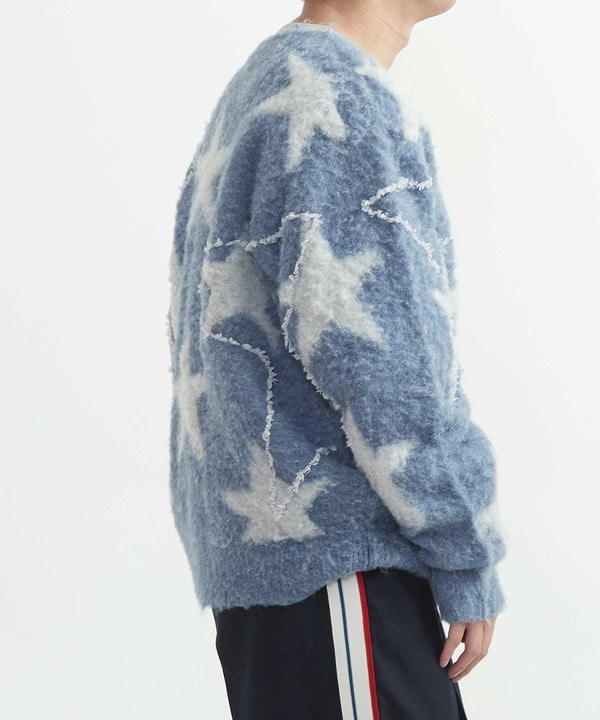 STAR★ ALLOVER STITCH KNIT PULLOVER 詳細画像 2