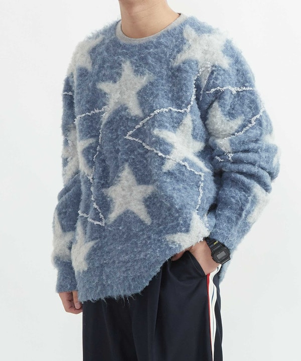 STAR★ ALLOVER STITCH KNIT PULLOVER 詳細画像 5