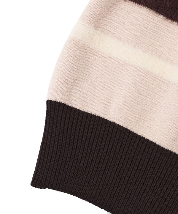 HL HALF-ZIP BORDER KNIT PULLOVER 詳細画像 7