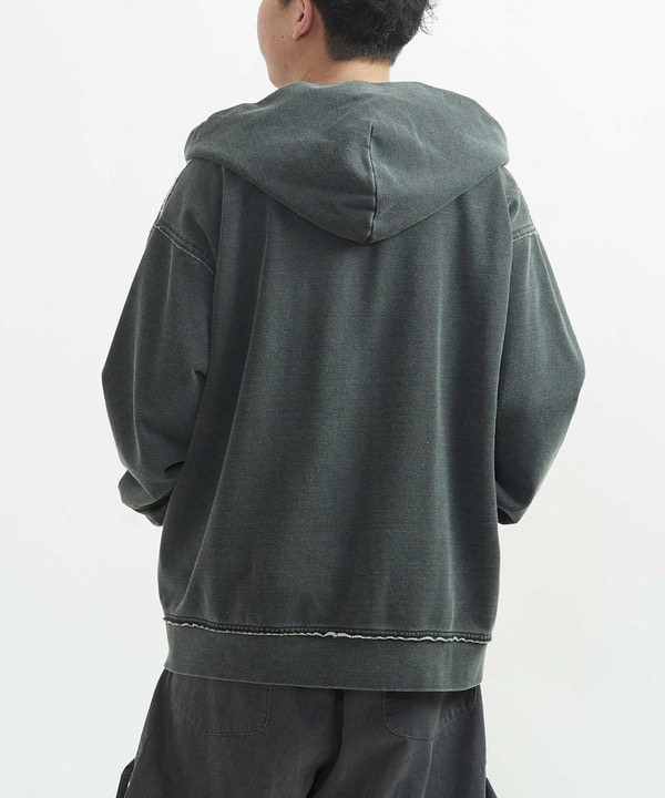 INDIGO SPRAY DYE HOODIE 詳細画像 5