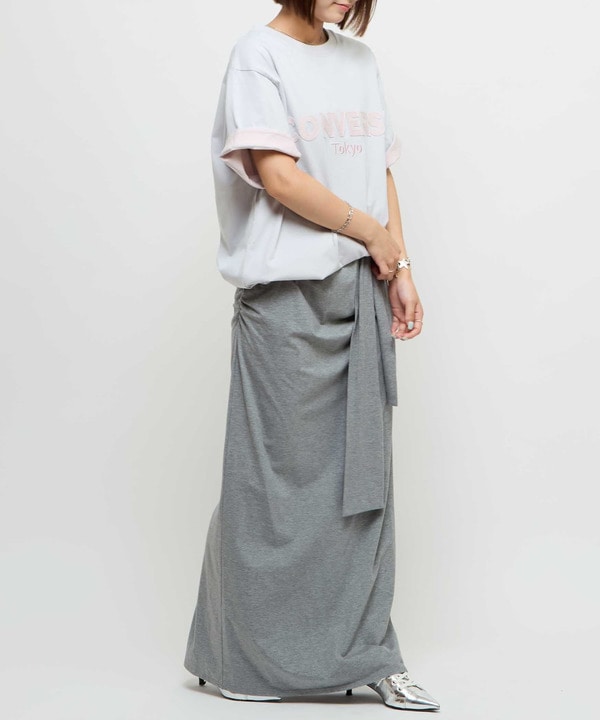 【HL】JERSEY GATHERED RIBBON SKIRT 詳細画像 9