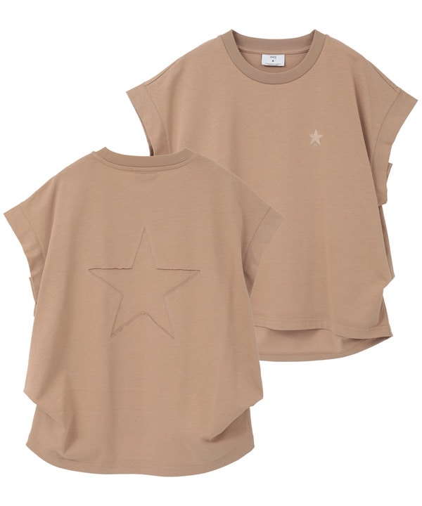 SIDE TUCK SLEEVELESS TEE 詳細画像 ベージュ 1