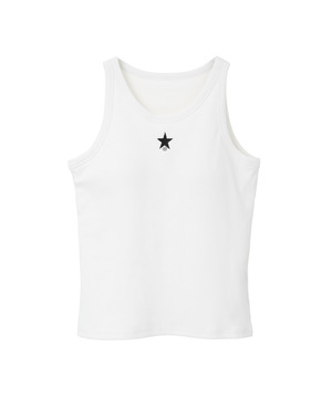 PADDED RIBBED TANK TOP