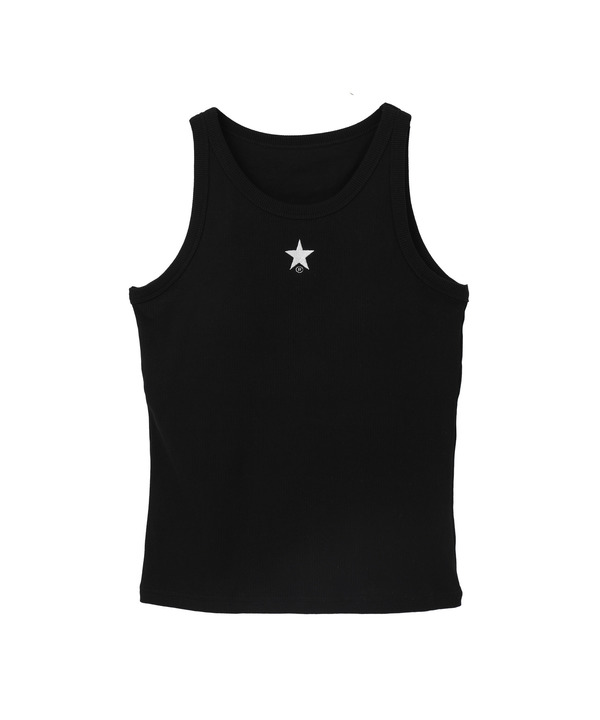 PADDED RIBBED TANK TOP 詳細画像 ブラック 1