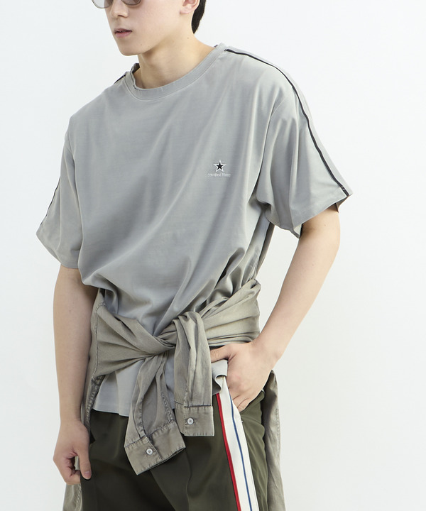 TRACK LINE SLEEVE TEE 詳細画像 ライトグレー 1