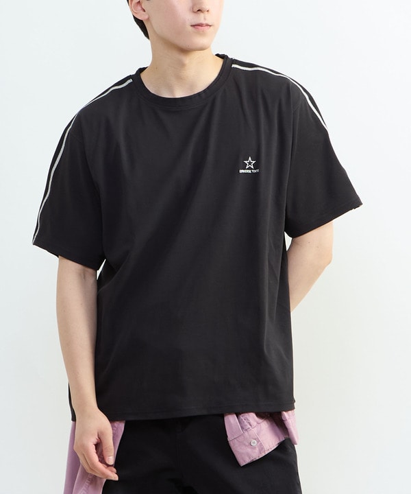TRACK LINE SLEEVE TEE 詳細画像 ブラック 1