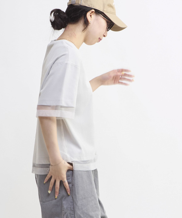 SHEER LAYERED TEE 詳細画像 4