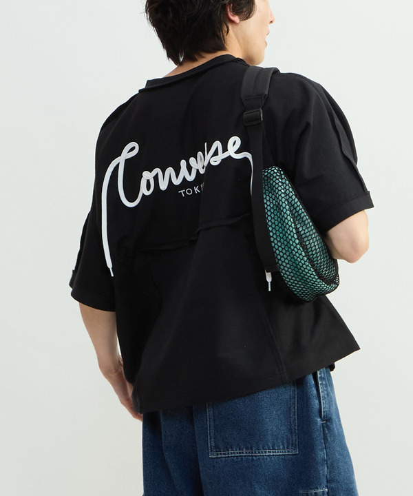 SPINDLE LOGO SWITCHING TEE 詳細画像 ブラック 1