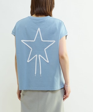 FRENCH SLEEVE STAR★ SPINDLE TEE