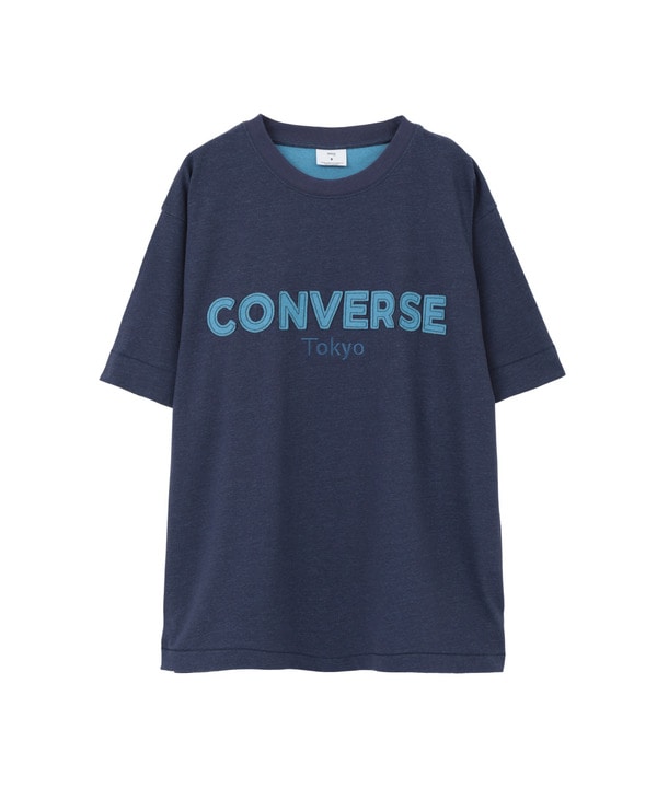BICOLOR HEM SPINDLE TEE 詳細画像 ネイビー 1