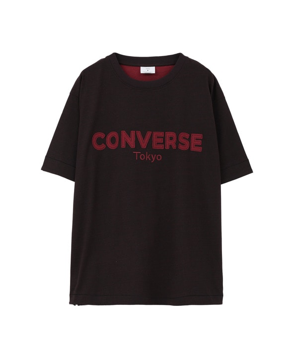 BICOLOR HEM SPINDLE TEE 詳細画像 ブラック 1