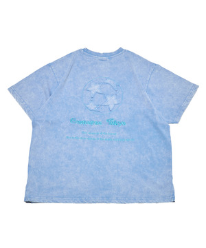 SPINDLE HEM EMBROIDERED LOGO TEE